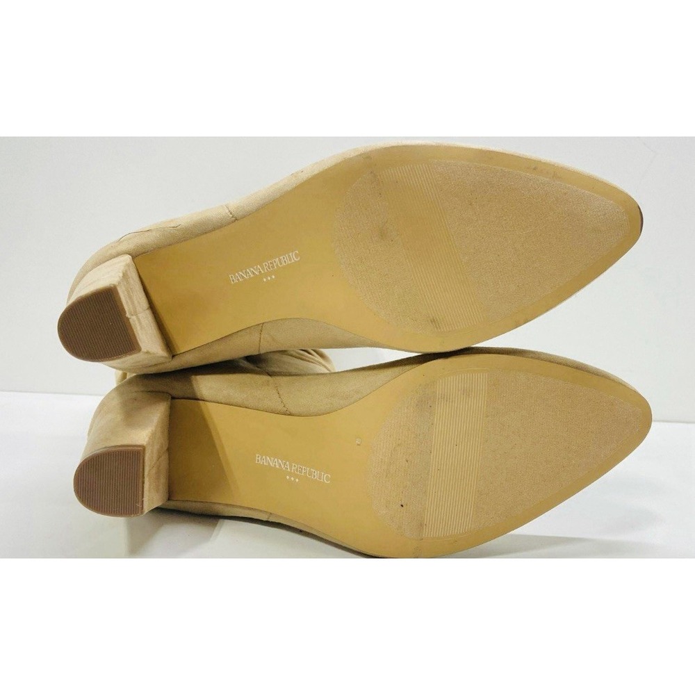 Banana Republic Women's Brown Suede Slouchy‎ Boot 3.5 High Heel Size 10M - Picture 4 of 5